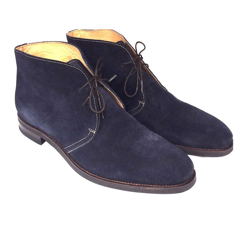 John White Westbury Blue Suede Boots!